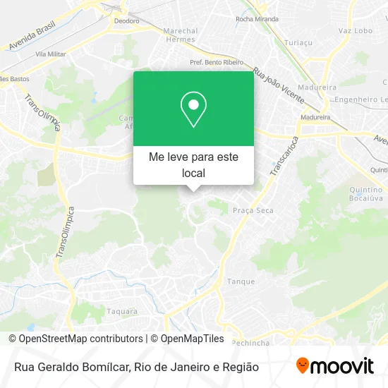 Rua Geraldo Bomílcar mapa