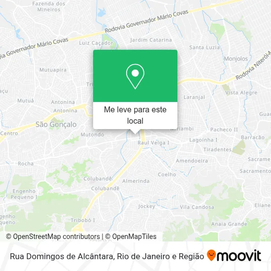Rua Domingos de Alcântara mapa