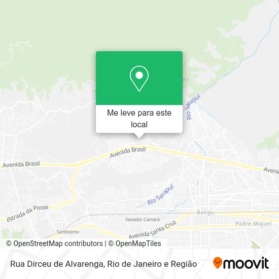Rua Dirceu de Alvarenga mapa