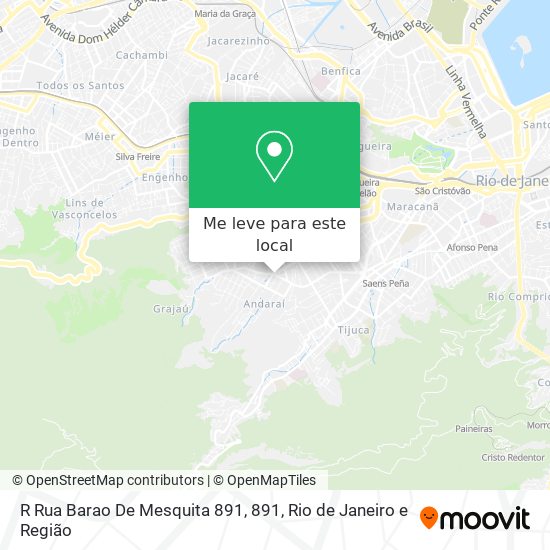 R Rua Barao De Mesquita 891, 891 mapa