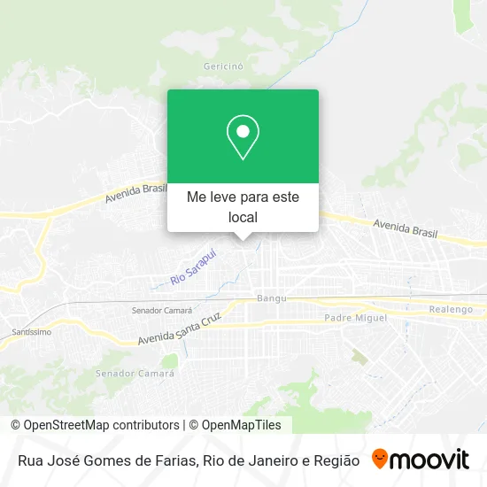 Rua José Gomes de Farias mapa