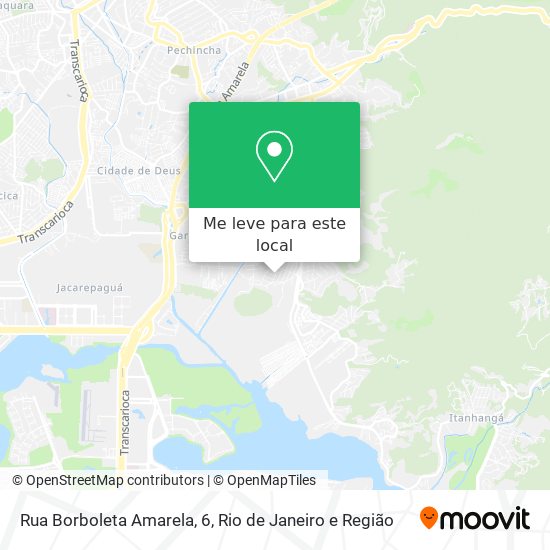 Rua Borboleta Amarela, 6 mapa