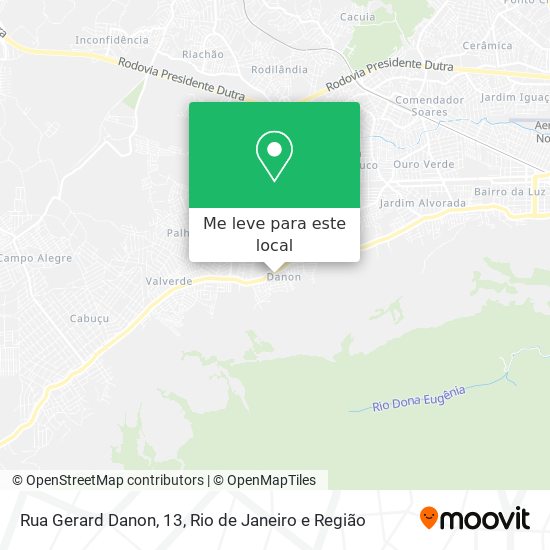 Rua Gerard Danon, 13 mapa