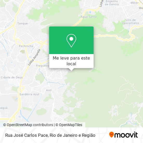 Rua José Carlos Pace mapa