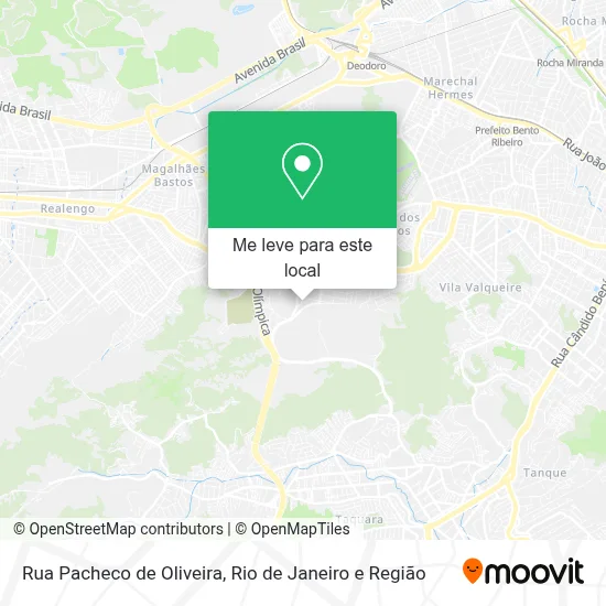 Rua Pacheco de Oliveira mapa