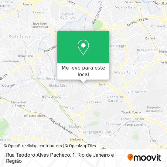 Rua Teodoro Alves Pacheco, 1 mapa