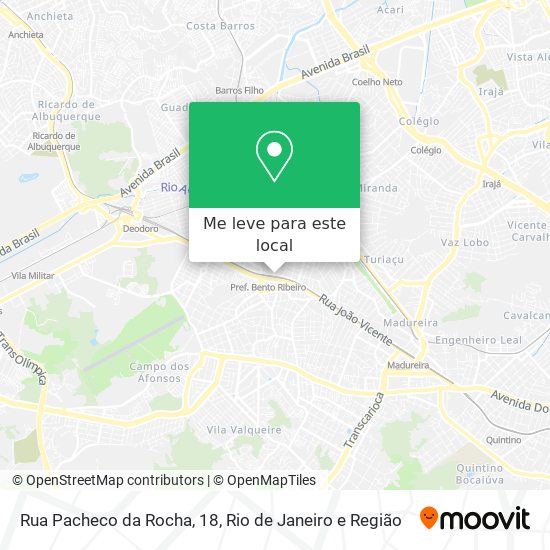 Rua Pacheco da Rocha, 18 mapa