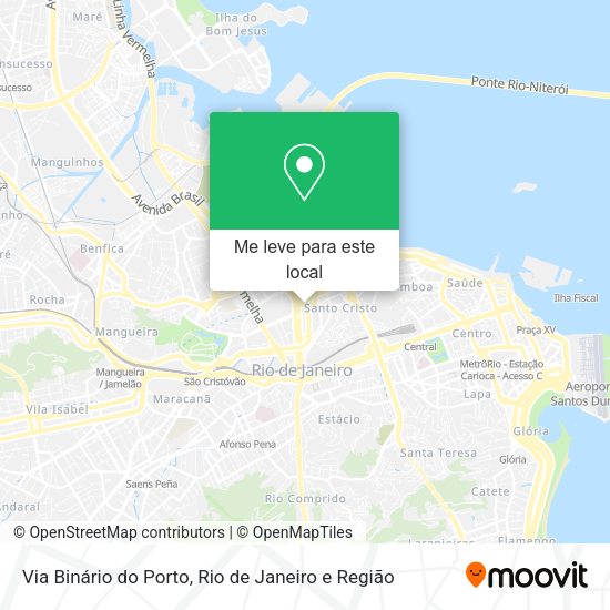 Via Binário do Porto mapa