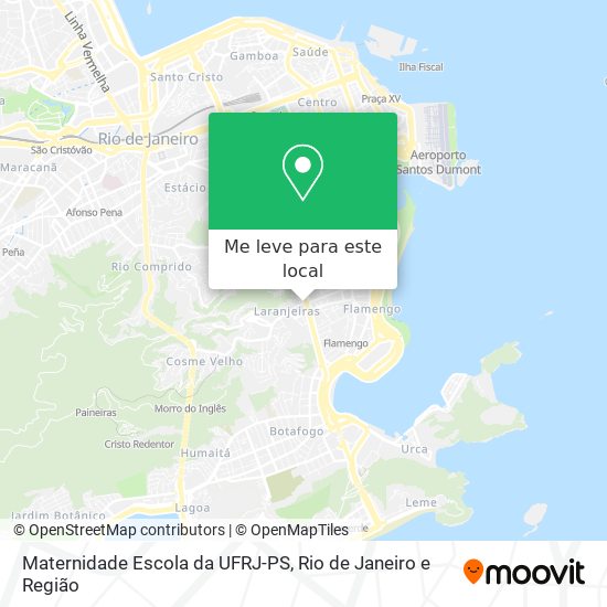 Maternidade Escola da UFRJ-PS mapa