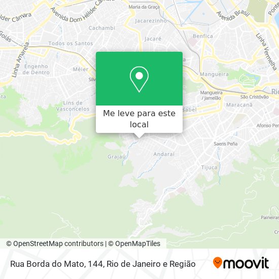 Rua Borda do Mato, 144 mapa