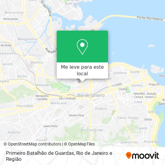 Primeiro Batalhão de Guardas mapa