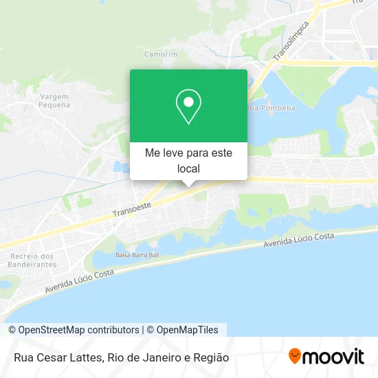 Rua Cesar Lattes mapa