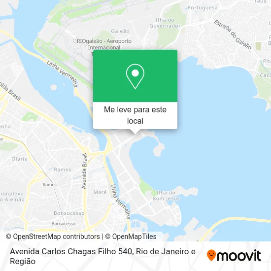 Avenida Carlos Chagas Filho 540 mapa
