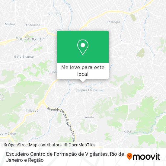 Escudeiro Centro de Formação de Vigilantes mapa