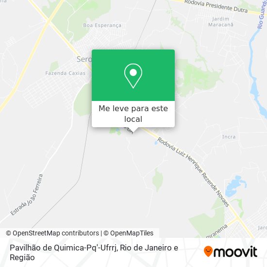 Pavilhão de Quimica-Pq'-Ufrrj mapa