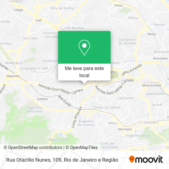 Rua Otacílio Nunes, 109 mapa