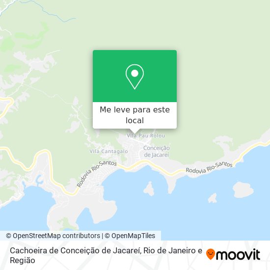 Cachoeira de Conceição de Jacareí mapa