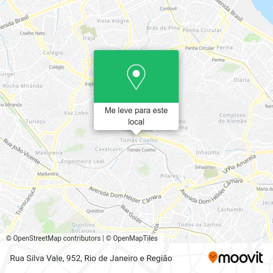 Rua Silva Vale, 952 mapa