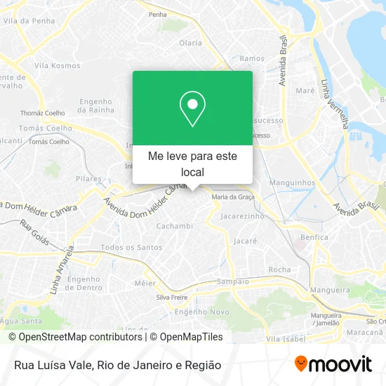 Rua Luísa Vale mapa