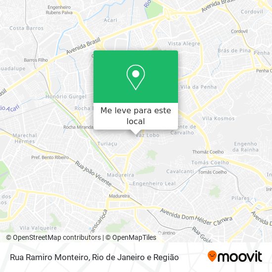 Rua Ramiro Monteiro mapa