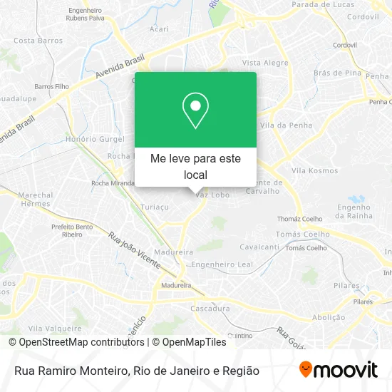 Rua Ramiro Monteiro mapa