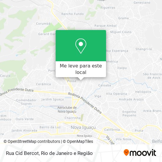 Rua Cid Bercot mapa