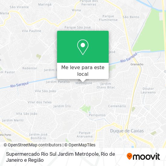 Supermercado Rio Sul Jardim Metrópole mapa