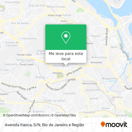 Avenida Itaoca, S/N mapa