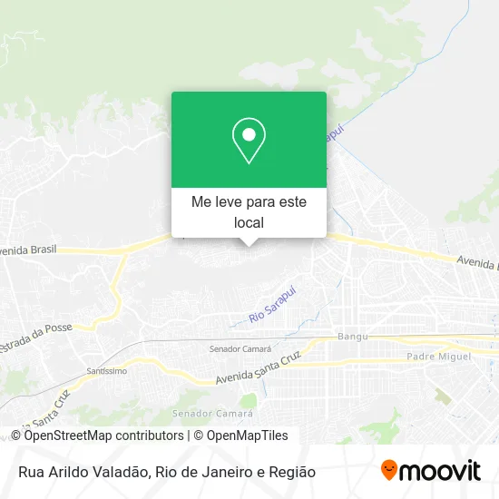 Rua Arildo Valadão mapa