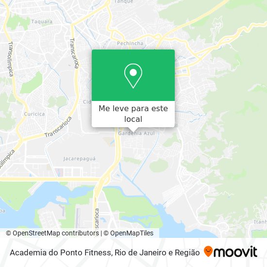 Academia do Ponto Fitness mapa