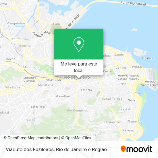 Viaduto dos Fuzileiros mapa