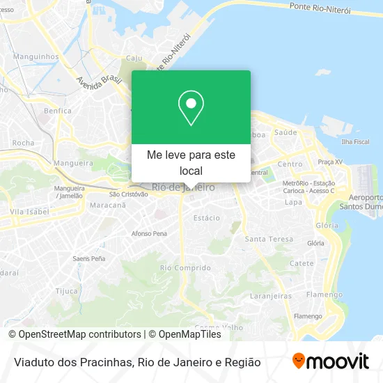 Viaduto dos Pracinhas mapa