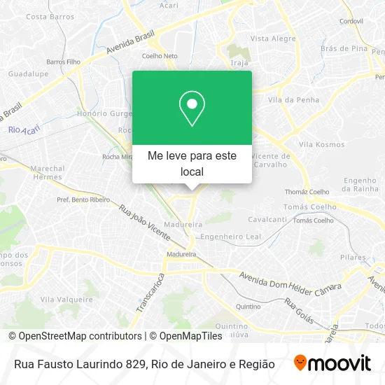 Rua Fausto Laurindo 829 mapa