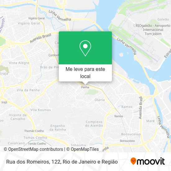 Rua dos Romeiros, 122 mapa