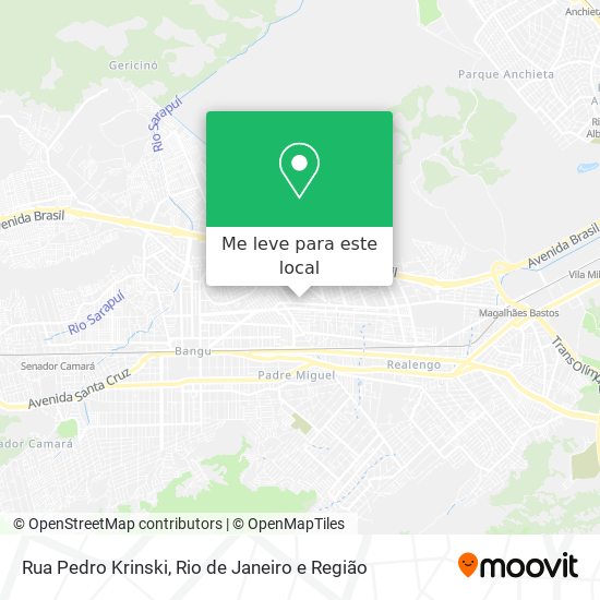 Rua Pedro Krinski mapa