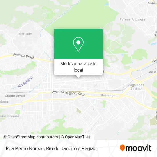 Rua Pedro Krinski mapa