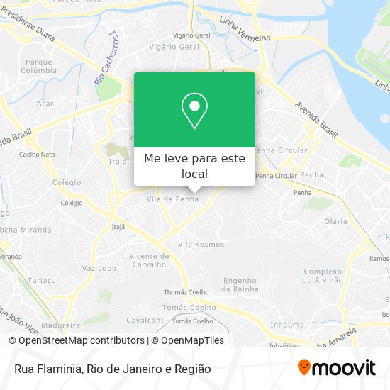 Rua Flaminia mapa