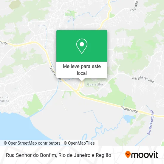 Rua Senhor do Bonfim mapa