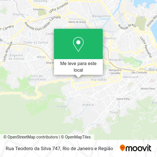 Rua Teodoro da Silva 747 mapa