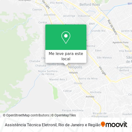 Assistência Técnica Eletronil mapa
