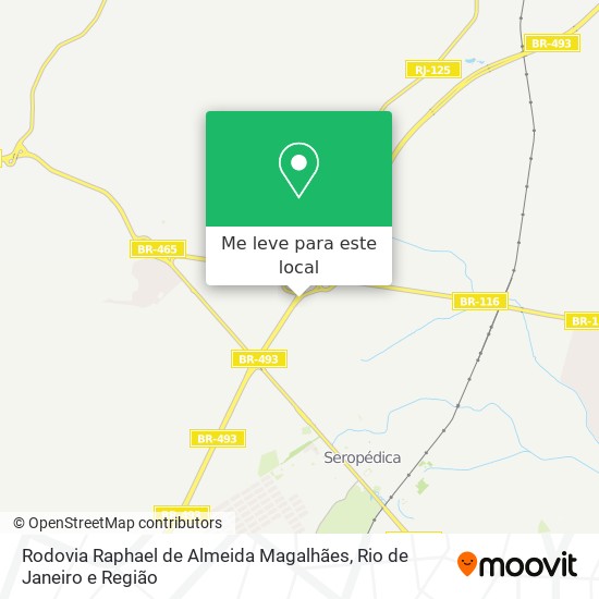 Rodovia Raphael de Almeida Magalhães mapa