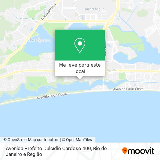 Avenida Prefeito Dulcídio Cardoso 400 mapa
