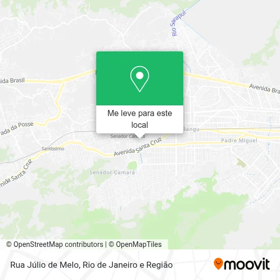 Rua Júlio de Melo mapa