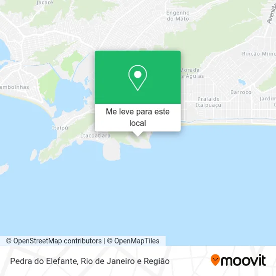 Pedra do Elefante mapa