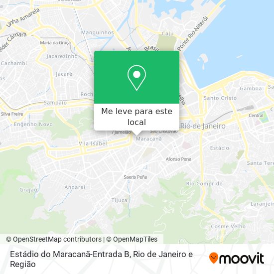 Estádio do Maracanã-Entrada B mapa