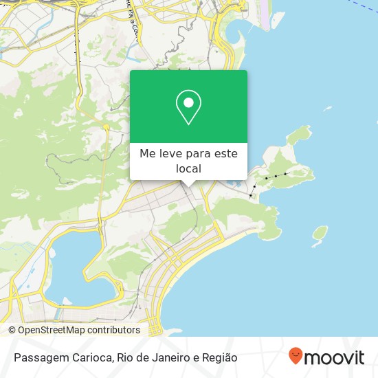 Passagem Carioca mapa