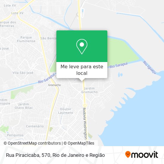 Rua Piracicaba, 570 mapa