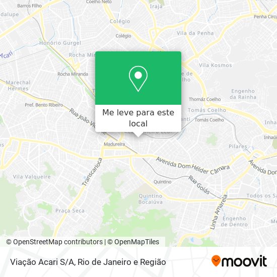 Viação Acari S/A mapa