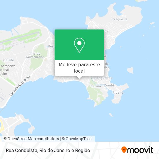 Rua Conquista mapa