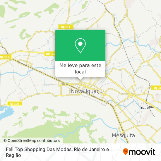 Fell Top Shopping Das Modas mapa